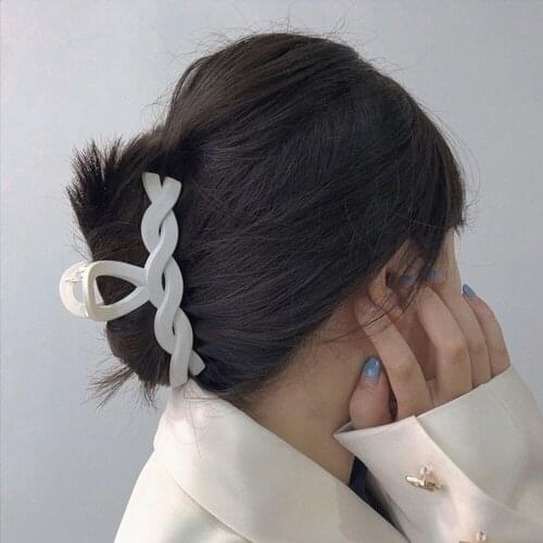 Candy Color Hair Claw Clips Large Size Barrettes For Women Hair Clip Crab Hair Clamp Ponytail Clip Hair Styling Hair Accessories
