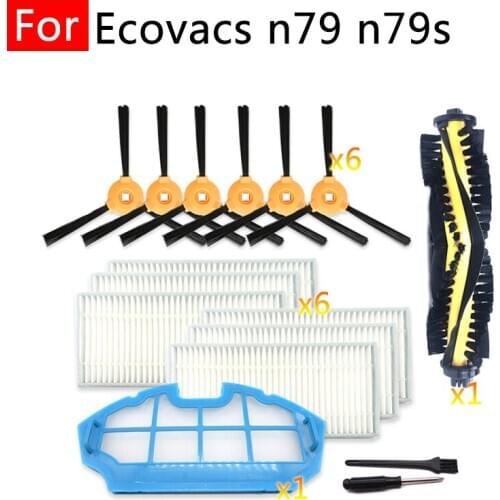 Replacement Home Accessories For Ecovacs n79 n79s DN621+ DN620 Robot Vacuum Cleaner Attachment Parts Hepa Filter Roll Side Brush