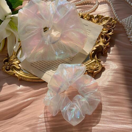 1/2/3PCS/Set Sweet Chiffon Butterfly Cloud Scrunchies Pack Women Headband Ponytail Holder Giant Hair Bands Rope Hair Accessories