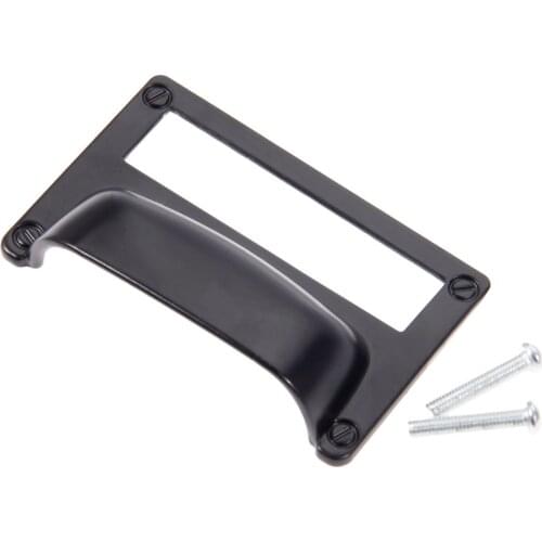 1Pcs Antique Black Shell Label Pull Handle Card Holder Furniture Handle Kitchen Cabinet Door Knobs Furniture Hardware 81x52mm