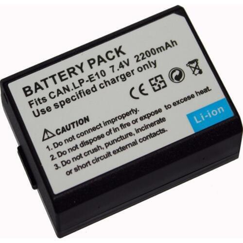 10pcs/lot LP-E10 LP E10 LPE10 Rechargeable Camera Battery For Canon EOS 1100D 1200D Kiss X50 X70 Rebel T3 T5 EOS1100D EOS1200D