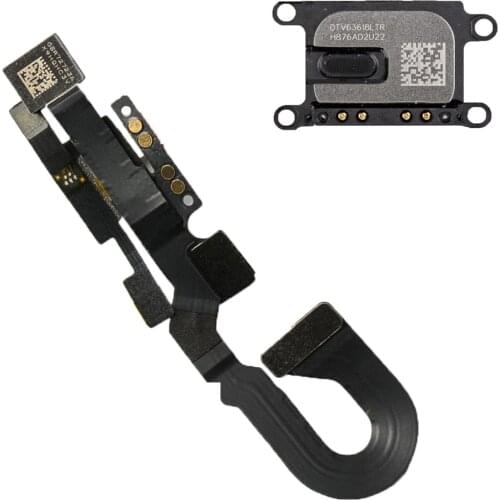 2pcs/set for iPhone 7 7p 8 8 Plus Earpiece Sound Speaker + Face Front Camera with Sensor Proximity Light Microphone Flex Cable