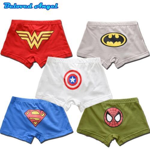 5pcs/lot Cartoon Boys Briefs Panties Baby Boys Underwear Panties Baby Underpants Kids Boxer Childrens Clothing Mixed Color