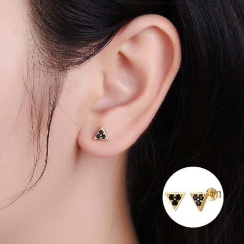 925 Sterling Silver Earring Fashion Glossy Zircon Blue Eye Moon Butterfly Star Stud Earring Sweet Wild Trend Woman Girl Ear Jewe