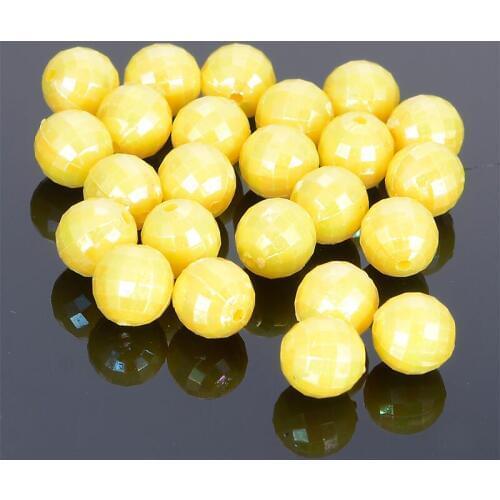 Miasol 6/8/10/12MM Acrylic Football Beads AB Colored Faceted Round Beads Football Disco Ball Beads Supply And jewelry supplie