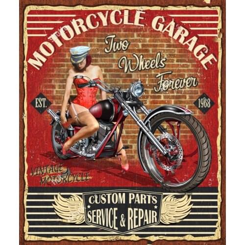 JMINE Div 5D Vintage motorcycle lady Full Diamond Painting cross stitch kits art High Quality Scenic 3D paint by diamonds