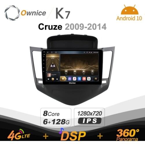 Ownice K7 6G+128G Ownice Android 10.0 Car Radio for Chevrolet Cruze 2009 - 2014 GPS 2din 4G LTE 5G Wifi autoradio 360 SPDIF