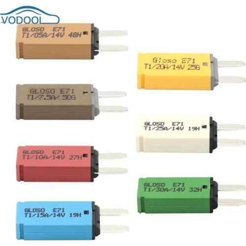 VODOOL DC 14V Auto Reset Mini ATM Circuit Breaker Blade Fuse Over-current Car Accessories for Car Motorcycle Truck Boat Marine