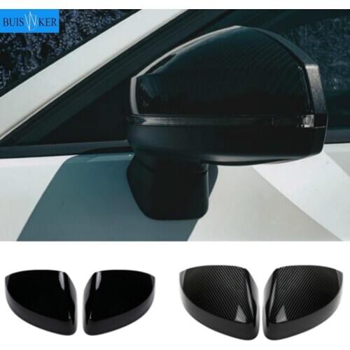 Black Side Mirror Cap Covers for Audi A3 S3 8V RS3 2013 2014 2015 2016 2018 2017 2019 Replace (Glossy Pearl Black)
