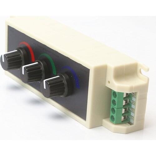 DC12V 24V RGB Switch Dimmer Promise Dimming LED Strip Tape Controller 9A Three Way Switch For 2835 3528 5050 LED Strip Light
