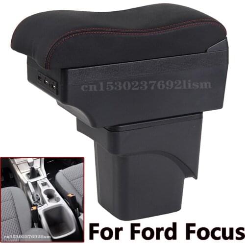 For Ford Focus 2 armrest box mk2 car accessories nterior Retrofit parts Ford Focus 2 Car Armrest box Center Storage box USB