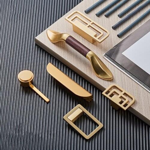 Chinese Antique Knobs and Handles for Furniture Cabinets and Drawers Concise Zinc Alloy Kitchen Cupboard Handles Pulls