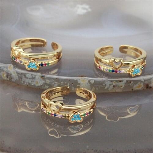 10pcs/lot Fashion colorful cz ring, love theme cubic zircon jewelry,new design women’s love rings wholesale