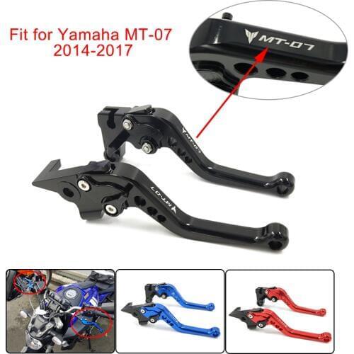 MT-07 MT07 MT 07 Motorcycle New CNC Short Brake Clutch Levers For Yamaha MT-07 MT07 MT 07 2014 2015 2016 2017 18 Lever with logo