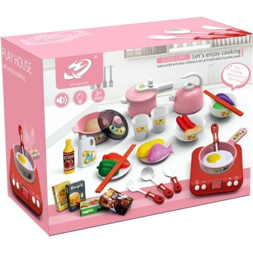 New simulation induction cooker household appliances series childrens play house electric kitchen toy set lighting music