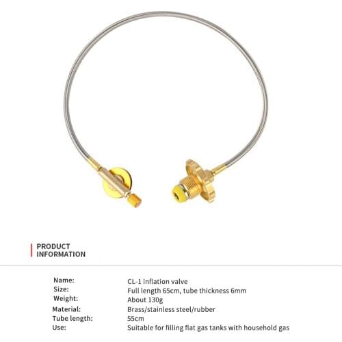 Outdoor Gas Stove Camping Stove Propane Refill Adapter Burner Flat Cylinder Tank Coupler Bottle Adapter