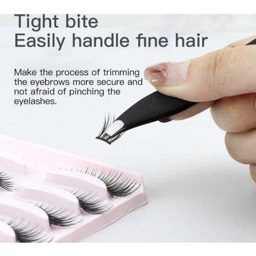 Eyebrow Tweezer Colorful Hair Beauty Fine Hairs Puller Stainless Steel Slanted Eye Brow Clips Removal Makeup Tools