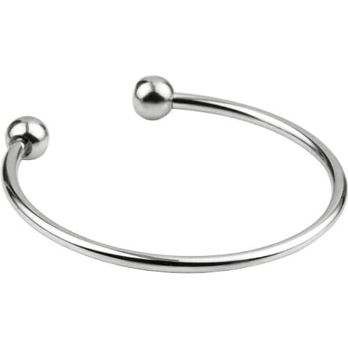 Popular Girls European Bangles Basic Chain Bangles Fit Original Bracelets Bangles Womens Jewelry 60-70mm