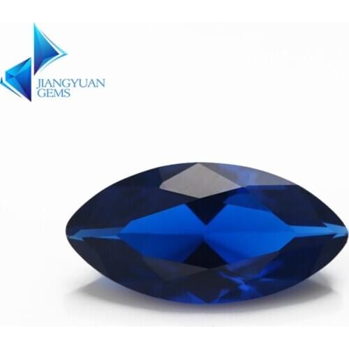 Size 3x6~8x16mm 113# Maquise Shape Blue Stone Brilliant Cut Synthetic Spinel Blue Stone For Jewelry