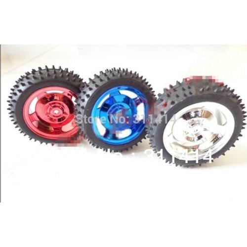 2pcs/lot Toy Car Wheels 85MM Rubber Wheel Tires Tyre Width 38MM Intelligent Tracking Car Chassis Robot Accessories Retail