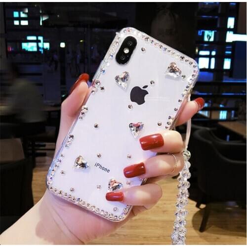 3D Luxury Bling Rhinestone Crystal Diamond Case For Samsung A9 A8 A6 PLUS A50 A70 j5 j7 2017 j6 j8 2018 Soft Phone Case