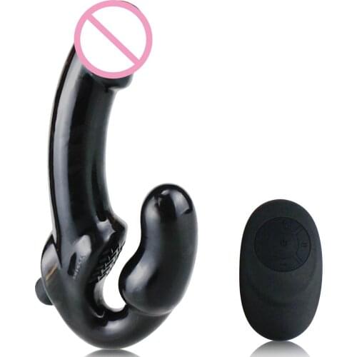 Silicone Strap on Dildo Vibrator Male Prostate Massager G-Spot Stimulate Butt Plug Anal Sex Toys for Men Women Lesbian Product