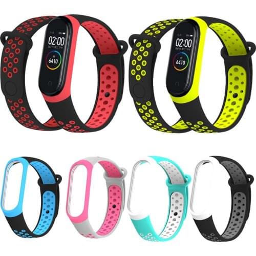 Bracelet Replacement Strap For Xiaomi Mi Band 4 3 Silicone Wristband sport silicone Wrist Color TPU strap For Strap mi band 3