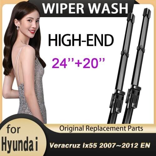 For Hyundai Veracruz Ix55 2007~2012 EN Front Windscreen Windshield Wipers Car Wiper Blade Car Accessories 2008 2009 2010 2011
