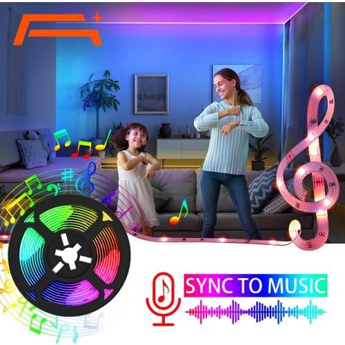 A+ Led Strip Lights, Smart Led Light Strips Music Sync 5050 RGB Color Changing Lights, for Home Decoration,Party,Festival