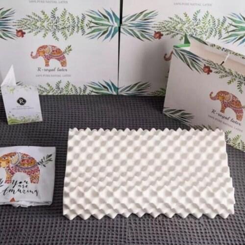 Thailand Natural Latex Orthopedic Massage Pillow Neck Cervical Spine Protected Remedial Big Vertebrae Pillow