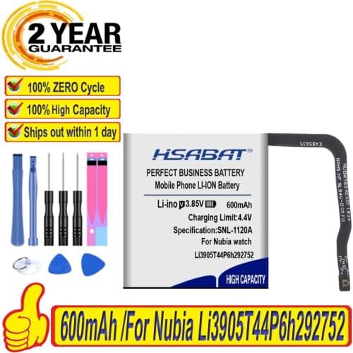 Top Brand 100% New 600mAh Li3905T44P6h292752 Battery for Nubia Alpha SW1002 Batteries + free tools