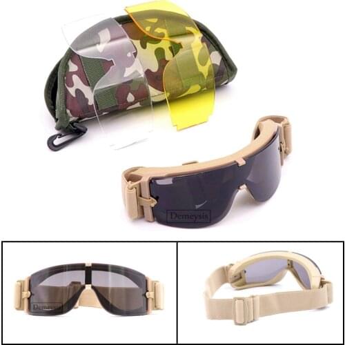 Outdoor Sports Army Tactical Goggles UV Protection Military Sunglasses Airsoft Paintball Glasses Hiking Shooting Glassses