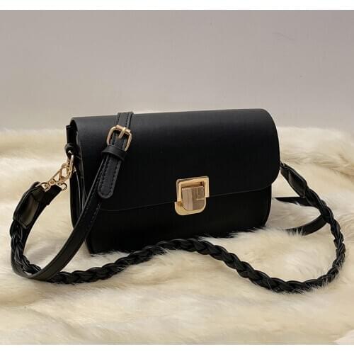 VeryMe Retro All-Match Solid Leather Small Square Bag 2021 Women Shoulder Messenger Pack Casual Handbag And Purse Bolsa Feminina
