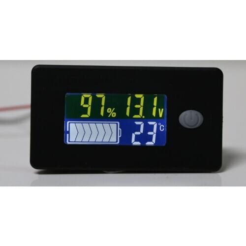 Univerisal Battery Capacity Indicator 12V 24V 36V 48V 60V 72V 10-100V Li-ion Lifepo4 Lead acid Battery Monitor