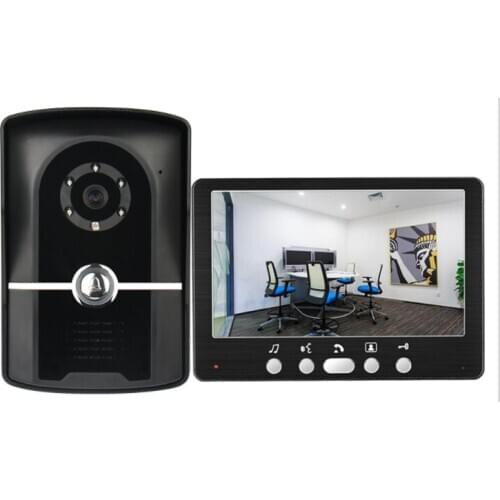 2019 New Arrival Home Security Intercom System 7" Video Door Phone 700TVL Water Proof IR Camera