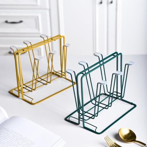 Japanese Tieyi Drain Cup Holder Household Portable Living Room Kitchen Pantry Organizer Dish Drying Rack