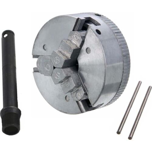 Z011 Mini Drill Chuck Zinc Alloy Manual Self-Centering Metal 3-Jaw Lathe Chuck Clamp With 2 Chuck Key For CNC Lathe Machine Tool