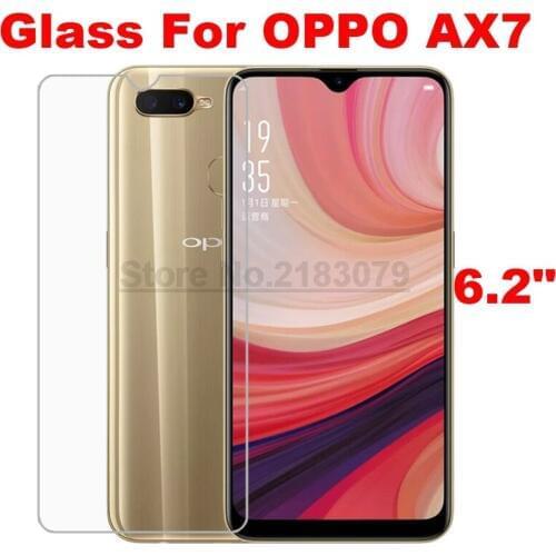Tempered Glass for OPPO AX7 Glass Screen Protector 2.5D 9H Glass for OPPO AX7 A7 6.2 Inch Protective Glass Film