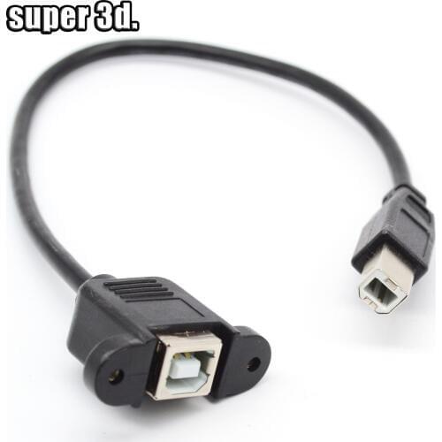 1pcs 30CM USB 2.0 Male to USB2.0 Female Extension Molded Panel Mount Extention Port Cable USB 2.0 Male to Female Panel