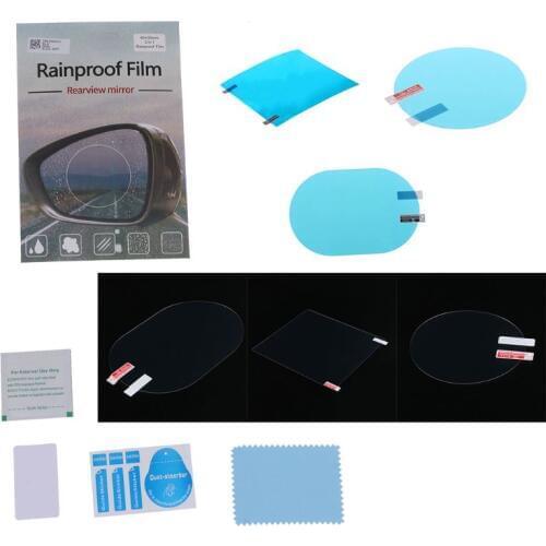 2PCS Car Rearview Mirror Protective Film Anti Fog Window Clear Rainproof Rear View Mirror Protective Soft Film Side Window Film