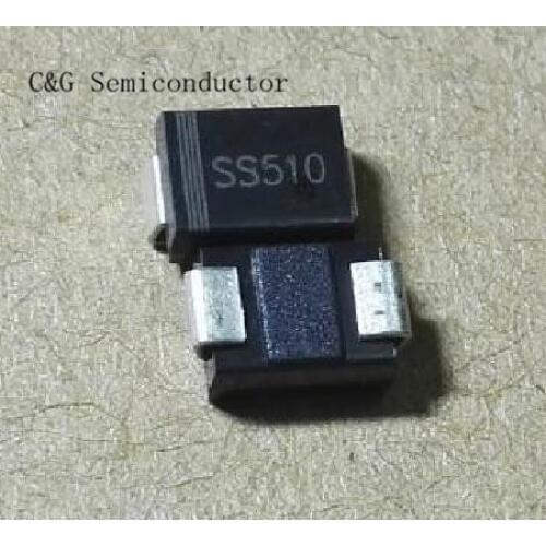 20pcs SR5100 SS510 SMB 5A 100V DO-214AA