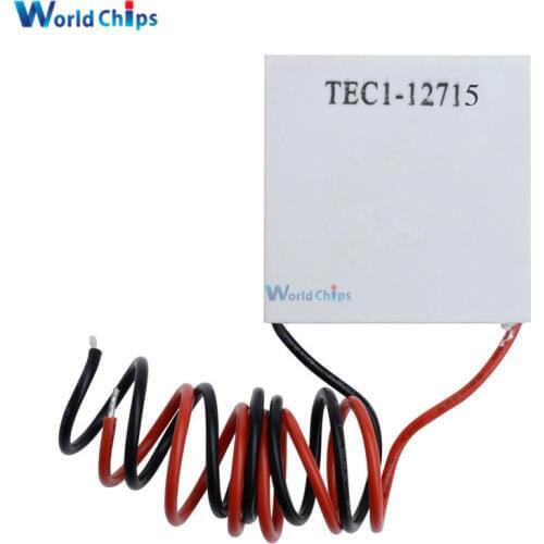 5PCS TEC1 12715 TEC1-12715 12V TEC Thermoelectric Cooler Peltier 40*40MM 12V-15.4V 15A Peltier Elemente Module (TEC1-12715)