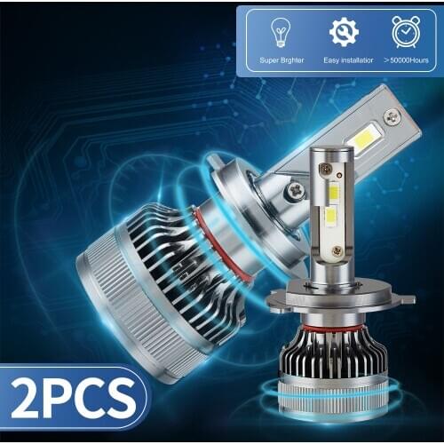 Car Headlights Bulbs LED H1 H7 H4 H11 9005 9012 Decoder Automobile Lamp Headlamp Front Fog Lights 6000K 12V Auto