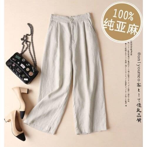 Женские льняные брюки Baldauren China At AliExpress