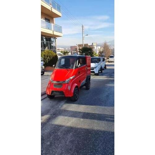 Four Wheels Electric Food Van Box Pup Truck Mini Electric Utility Cargo Delivery Cars