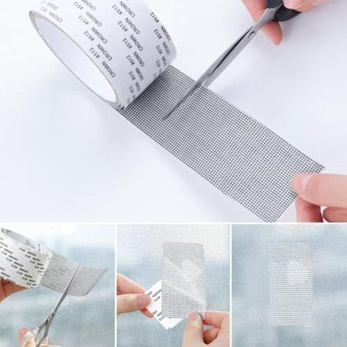 Door Curtain Window Screen Repair Patch Mending Tape Sticker Anti-Insect Mosquito Netting Patch Self-Adhesive Mesh Hole Stickers