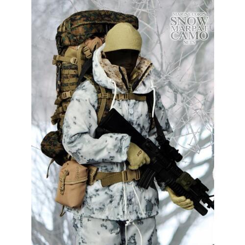 Estartek M-063 1/6 Snow Marpat Camo Sets for 12" Collectible Military Action Figure DIY