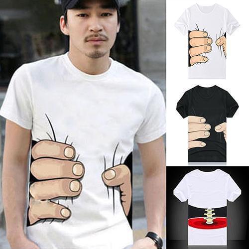 Creative 3D Men T Shirt Big Hand Bone Print Short Sleeve T-shirt Tee Summer Fashion Top camiseta masculina футболка мужская