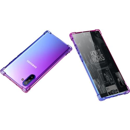 Gradient Colorful Rainbow Shockproof Soft Phone Case For Samsung Galaxy Note9 Note10 Plus Note10 Note20 Ultra Note20 Case Cover