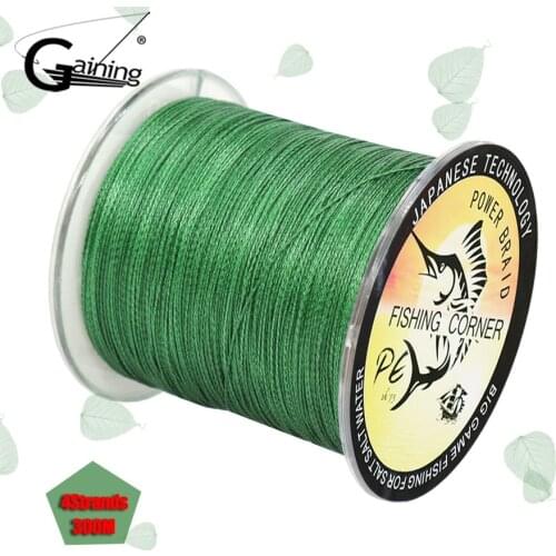 4 Strands 300M PE Braided Fishing Line 8 10 20 30 40 50 100LB Multifilament Fishing Braid Line Ocean Beach Fishing
